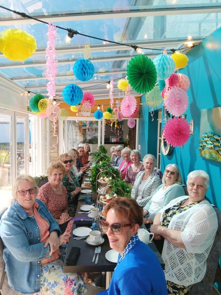 Members of the Inner Wheel Club of Liskeard and Looe  celebrated their 65th anniversary in style with a sit down meal