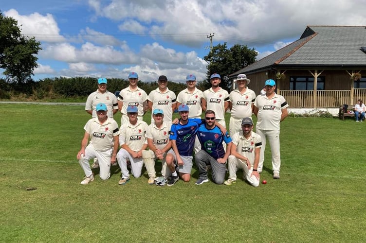 Saltash Cricket Club, pictured securing promotion from Division Four East at Launceston,  will be competing at their highest level ever in the Cornwall Cricket League this season.