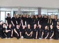 College students preparing to showcase talents