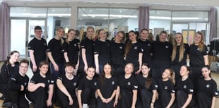 College students preparing to showcase talents