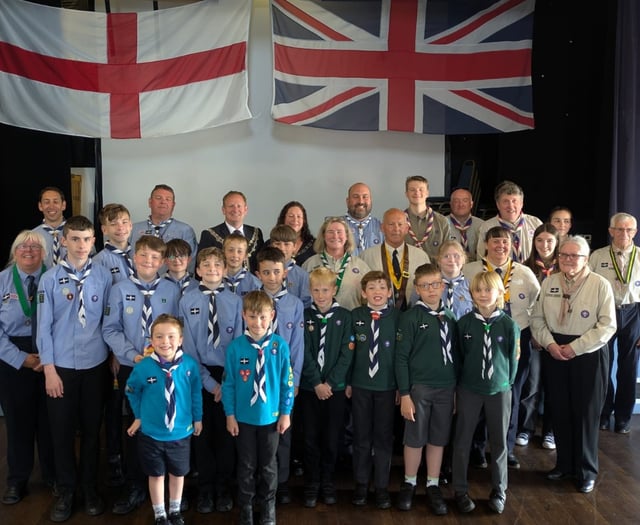 Town celebrates 100 years of scouting with special service