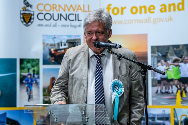 Keith Johnson of the Reform UK party was elected the new county councillor for Saltash Tamar division. Picture: Paul Williams