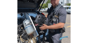 Drug dog Jasper visits local schools to deter illegal drug use