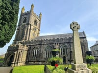 Flag missing from St Mary's on VE80 day due to storm damage