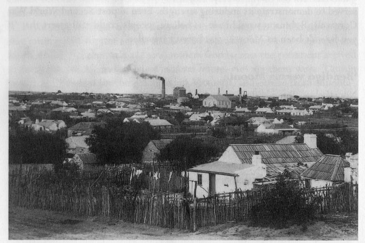 Resembling a Cornish mining scene, is the Moonta Mines in 1897.