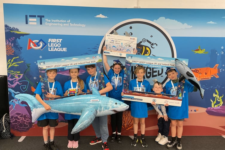 The Darite Marine Marvels finished eighth in the country at the  first LEGO League National Finals in Harrogate