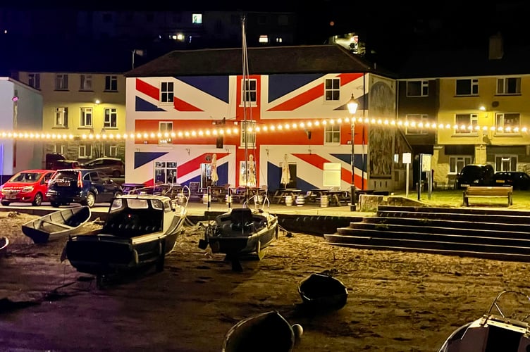 The Union Inn provided a fitting backdrop to Saltash's VE Day 80 celebrations