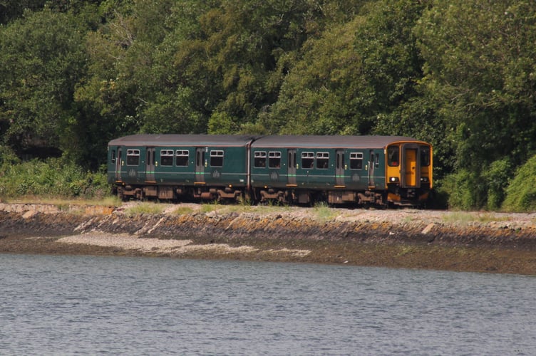 A GWR train making its way along the Looe Valley line. Picture: Geoff Sheppard / Wiki Media