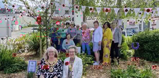 Inner Wheel turn flower bed into sea of knitted red poppies