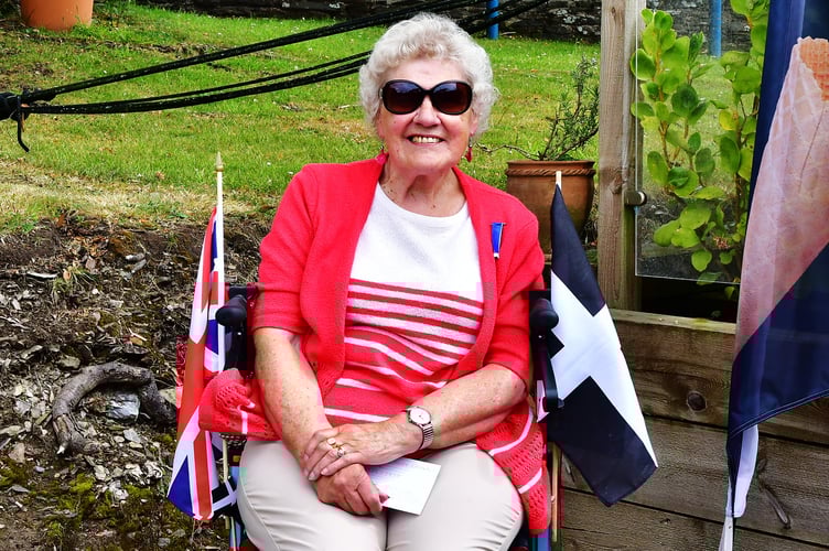 Mrs Rosemary Pellew, Co-Ordinator Member of Torpoint Archives and Heritage Centre is all smiles at the planting. Picture: Andy Campfield