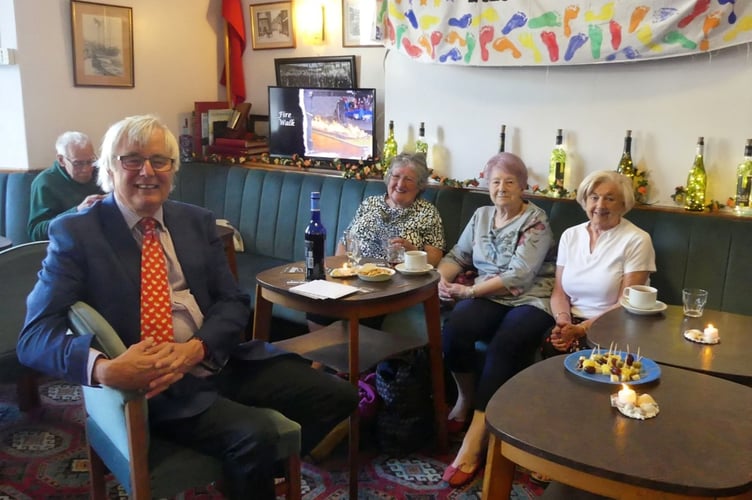 People of Looe turned out in force to help celebrate the retirement of local councillor Armand Toms at the Looe Social Club