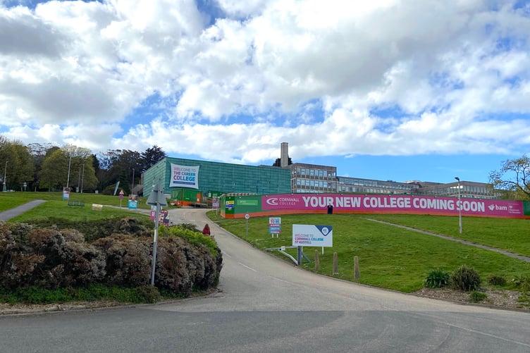 The project at the St Austell campus is being funded by the government. Picture: Andrew Townsend