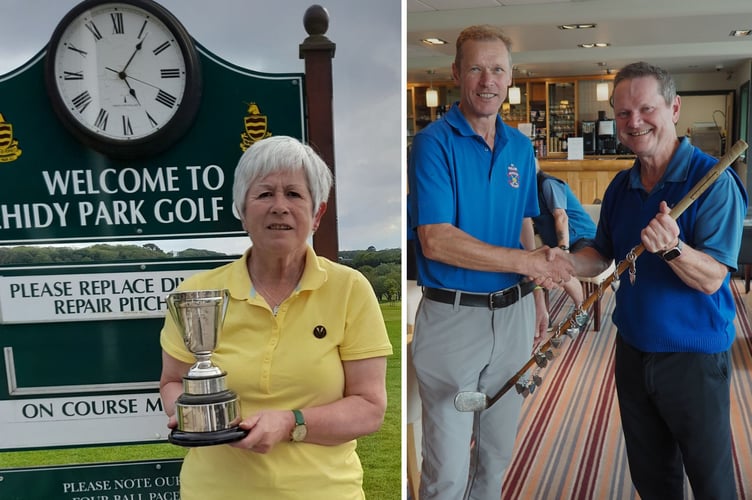 Sue Wenmoth and Andy Bryan. St Mellion.