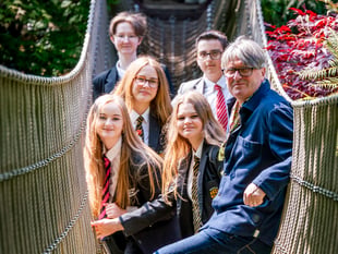 Top poet in workshop with school pupils