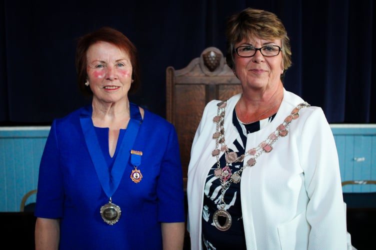 The town of Torpoint have selected their new Mayor and Deputy Mayor for the 2025/26 civic year,  Cllr Christine Goodman and Cllr Julie Martin 