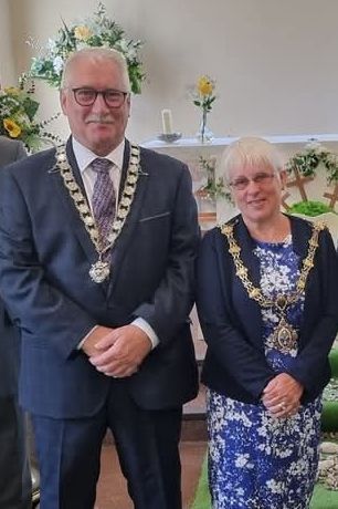 Councillors David Braithwaite and Christina Whitty have been re-elected as the Mayor and Deputy Mayor of Liskeard for a second term. Picture: Terry Whitty