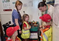Young Rainbows get real insight into work of their local foodbank