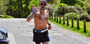 Marathon man 'humbled' by spirit shown by local community