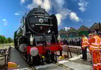 Modern steam locomotive Tornado draws crowd on visit to Cornwall