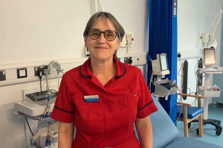 Matron Margaret West in the upgraded minor injury unit in St Austell.