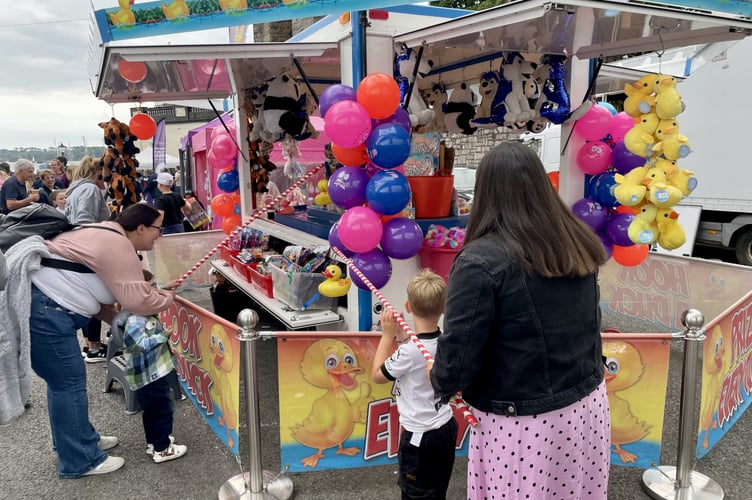Youngsters enjoying themselves at Saltash Regatta