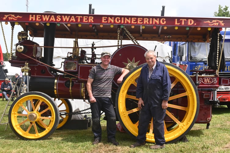 The sun came out for Chris Wotton and engine owner Mike James of Zelah as they were working on the magnificent 'Mendip Star'. Mike, owner of Hewaswater Engineering Ltd, only purchased the engine around six months ago, which had previously been in a shed for 20-plus years. He soon restored it adding: "I was surprised, having been in a shed for so many years it ran like a blooming clock, first time around!" Helping him out on show day was Chris, who was standing in for his young daughter, a steam engine apprentice, who was busy completing her exams on the day. He added: "She is so passionate about it and its great to see - lovely to see the younger generation getting involved."