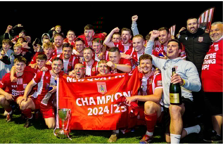 Newquay AFC 2024/25 SWPL Premier West champions.