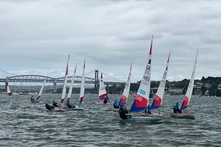 The Topper Southwest Traveller Series came to Saltash on June 1 with 35 young sailors taking part in a weekend of coaching and racing. (Picture: Will Lee)