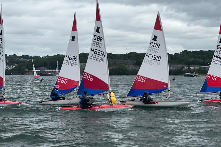 There was some close racing on the Tamar with general recalls and threat of disqualification with the first places were hotly contested. (Picture: Will Lee)