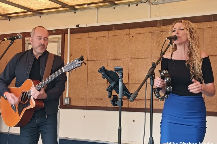 Some of the performers take to the stage as part of the annual Saltash Regatta