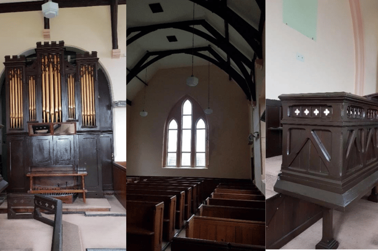 Some of the artefacts inside the disused Landulph Methodist Church (Picture: Cornwall Council) 