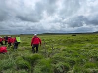 Elderly man rescued after moor injury