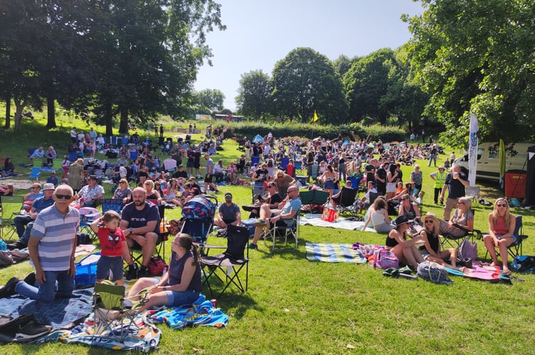 Decent crowds turned out for the popular Torpoint Fest 25 held in Thanckes Park. (Picture: Torpoint Town Partnership)