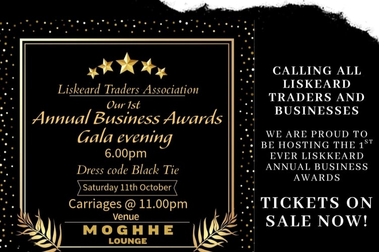 Tickets on sale now for the Liskeard Traders Association Gala Evening