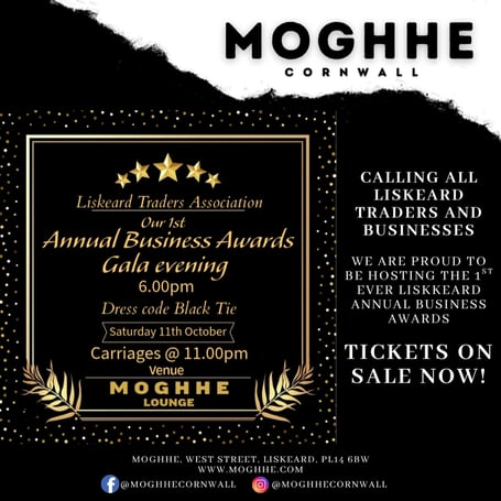 Tickets on sale now for the Liskeard Traders Association Gala Evening