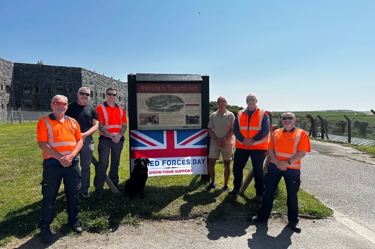 Landmarc Support Services and the Defence Infrastructure Organisation have come together to raise the Armed Forces Day flag at Tregantle Training Camp