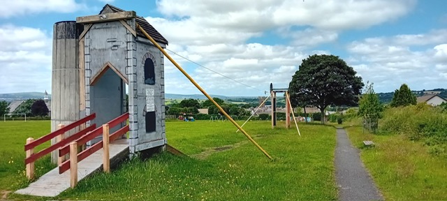 The zip wire in the Saltash Road Recreation Ground should be back in action within the next month