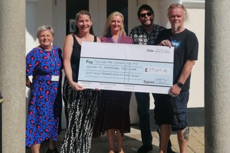 Over £59,000 was allocated to youth organisations, The Core and Livewire, by Saltash Town Council