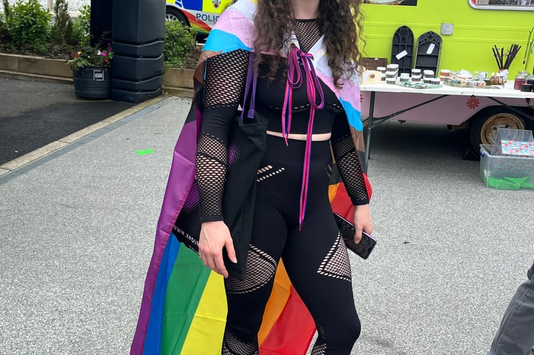 Megan Thomas at Liskeard Pride