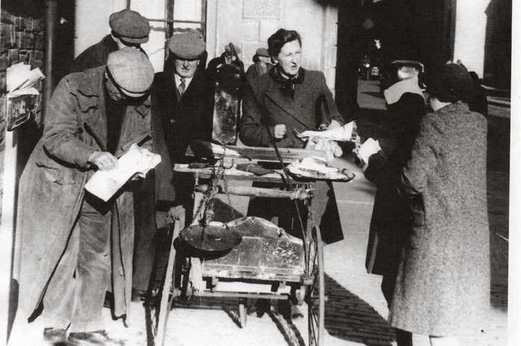 Norman Minards outside the Congregational Chapel in Dean Street