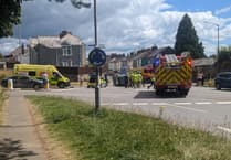 Car overturns following collision in Liskeard