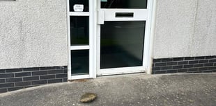 Mindless vandals smash fire station door in “disgraceful” attack