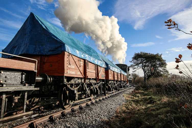 The clay wagons on the Bodmin Railway heritage line. (Picture: Bodmin Railway)