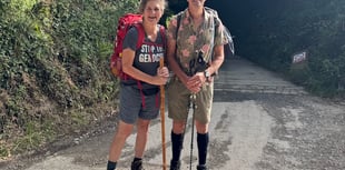 Couple walking to London in Gaza protest