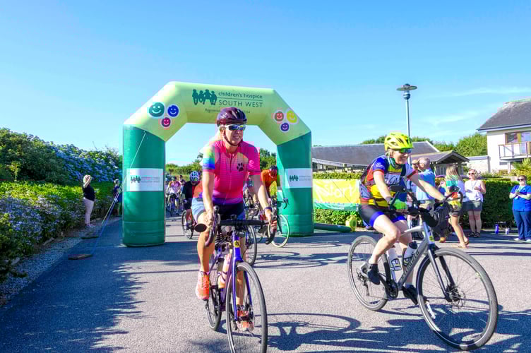 The ride set off from the Little Harbour children’s hospice in St Austell. (Picture: Charles Francis)