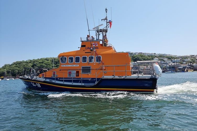 Fowey RNLI lifeboat station will say farewell to their all-weather Trent lifeboat, Maurice and Joyce Hardy on August 1