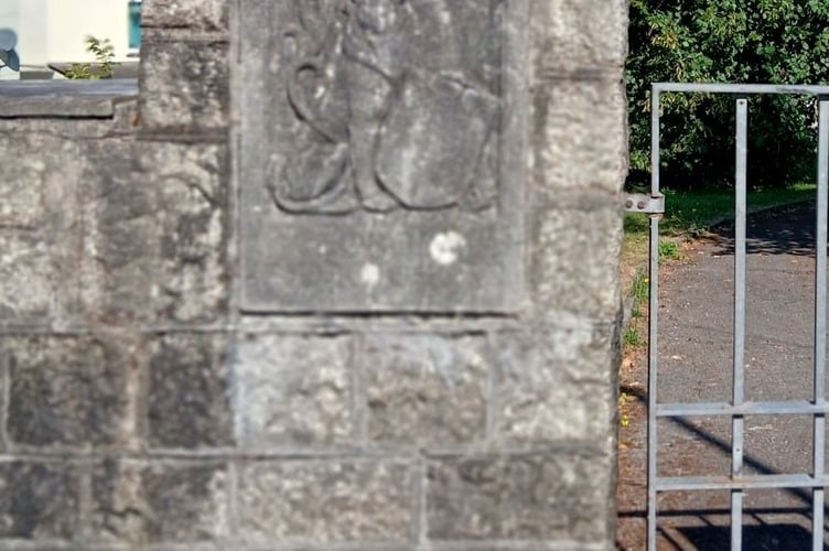 The memorial to King George V at Thorn Park, Liskeard