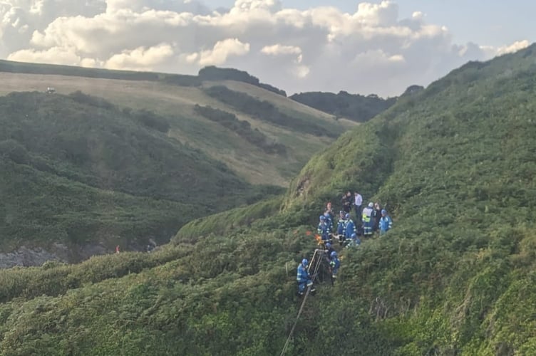Coastguards from Looe, Polruan and St Austell were called into action following an incident at Lansallos Beach