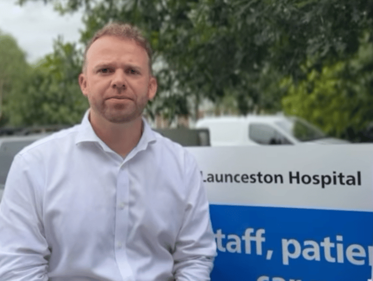 Ben Maguire at Launceston Hospital