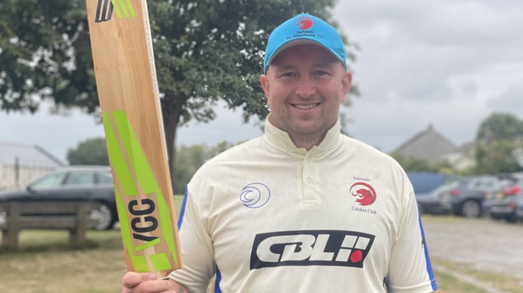 Saltash batsman Dan Snowdon hit an unbeaten 108 in his side's Division Three East victory over Launceston at Chapel Field (Picture: Mark Stevens)